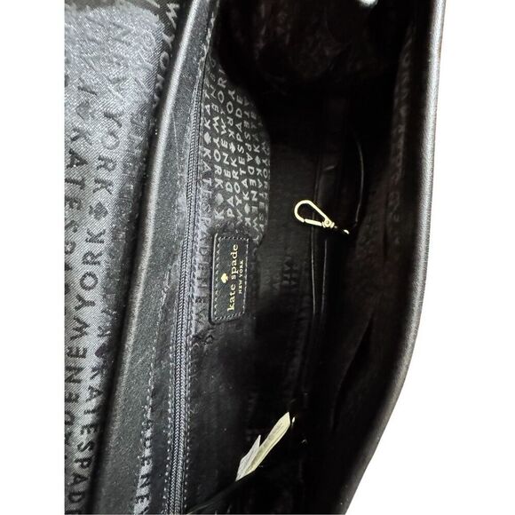 Kate Spade Black Leather Ruffled Edge Tote - Picture 10 of 10